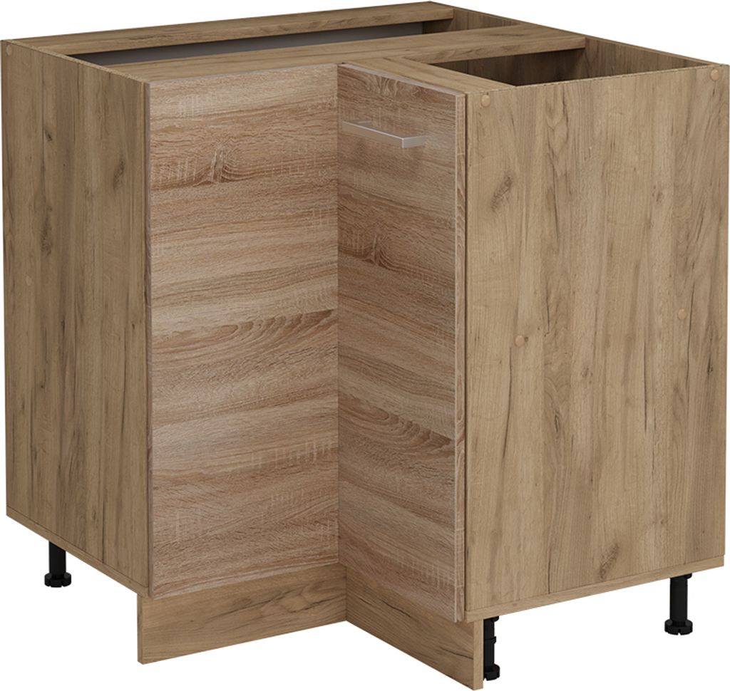 Eckunterschrank Vicco R-Line Sonoma 75.6 cm ohne Arbeitsplatte, Model 53616