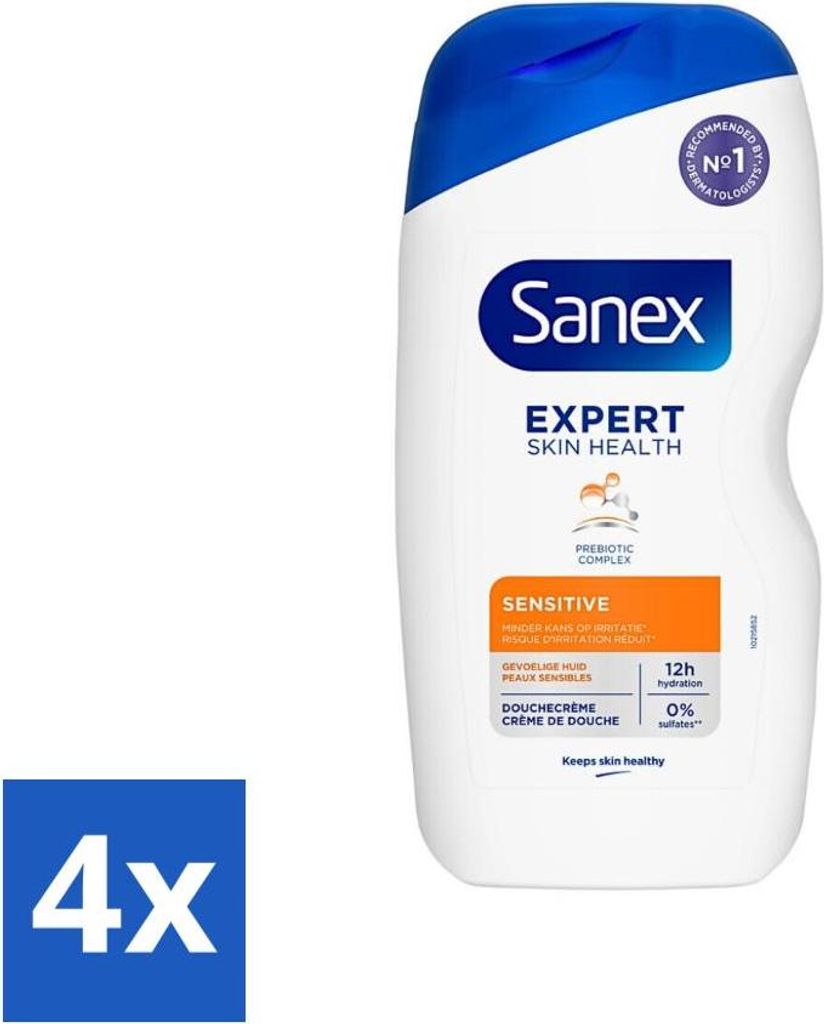 Sanex Duschgel Expert Skin Health Sensitive 400 ml - Vorteilspack - 4 Stücke