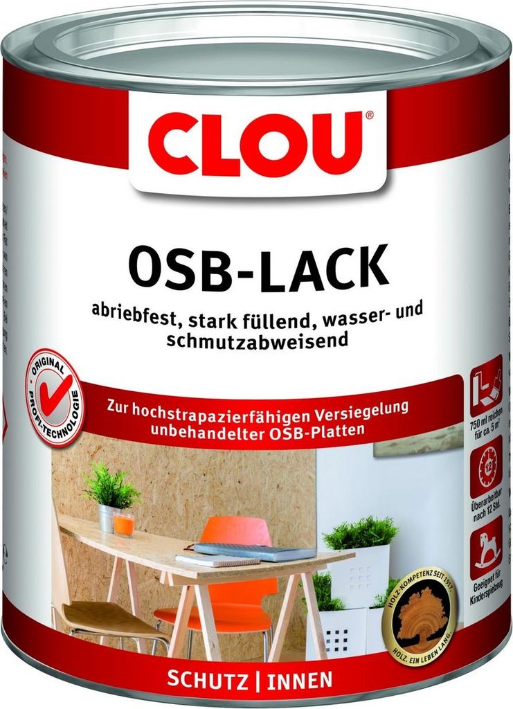 CLOU OSB-Lack farblos, 2,5 Ltr Produktbild 
