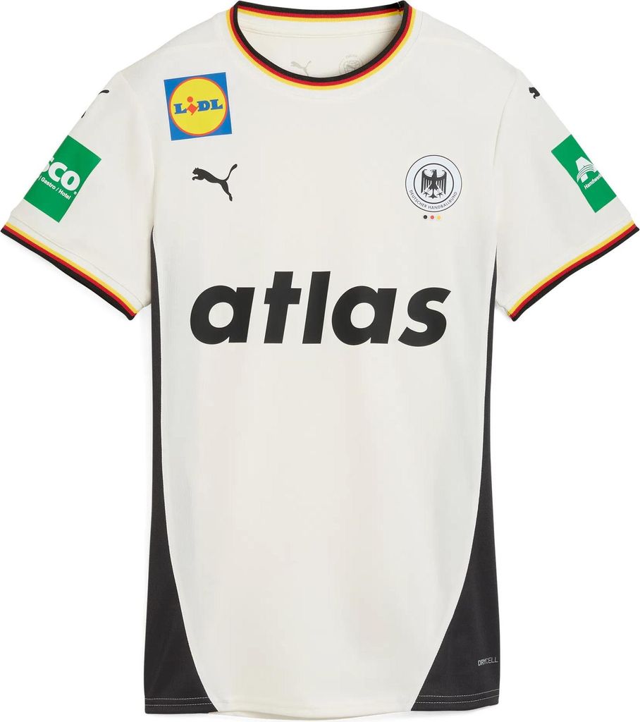 Puma DHB Handball Home Jersey W Warm White-Flat Dark Gray XL