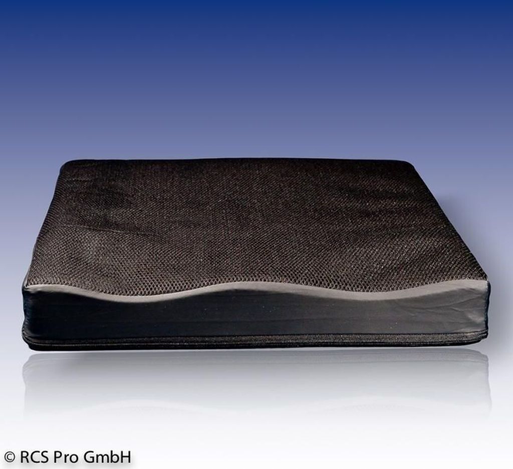 Anti-Dekubitus Sitzkissen VISCOLUX mit Air-Mesh/PU Kombibezug>>>>55 x 45 cm