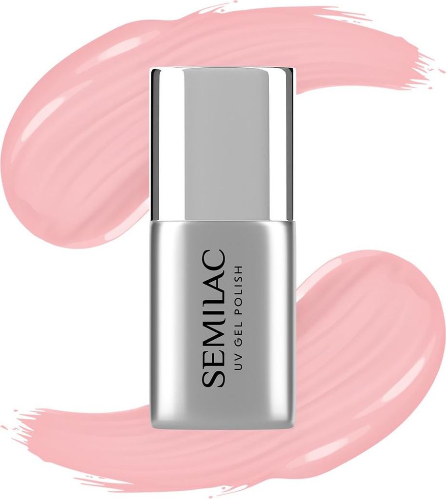 SEMILAC Rubber Base für Be Beautiful Hybrid-Nagellacke - Super Rose 7 ml