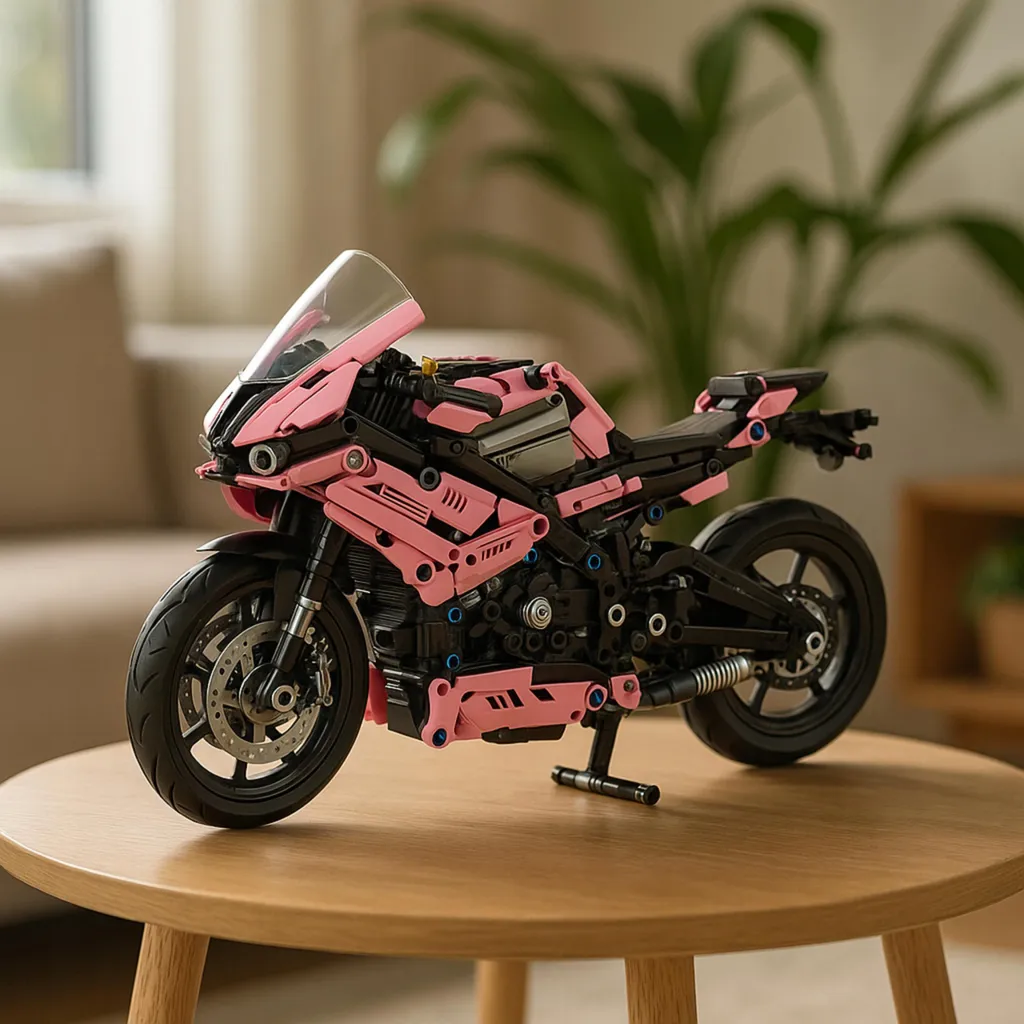 Modèle de Moto de Course Pro - Kit de Construction Complexe - 1000+ Pièces - 2