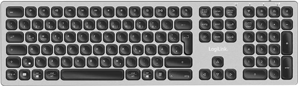 Clavier Multi-Dispositifs LogiLink sans fil Bluetooth pour Mac et PC - 2