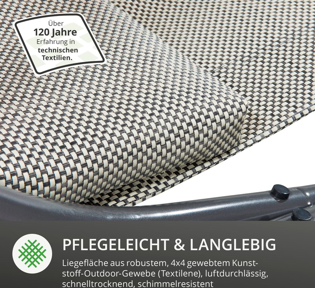Leco Doppelliege grau/beige - Maße: 200 cm x 200 cm x 110 Produktbild 11