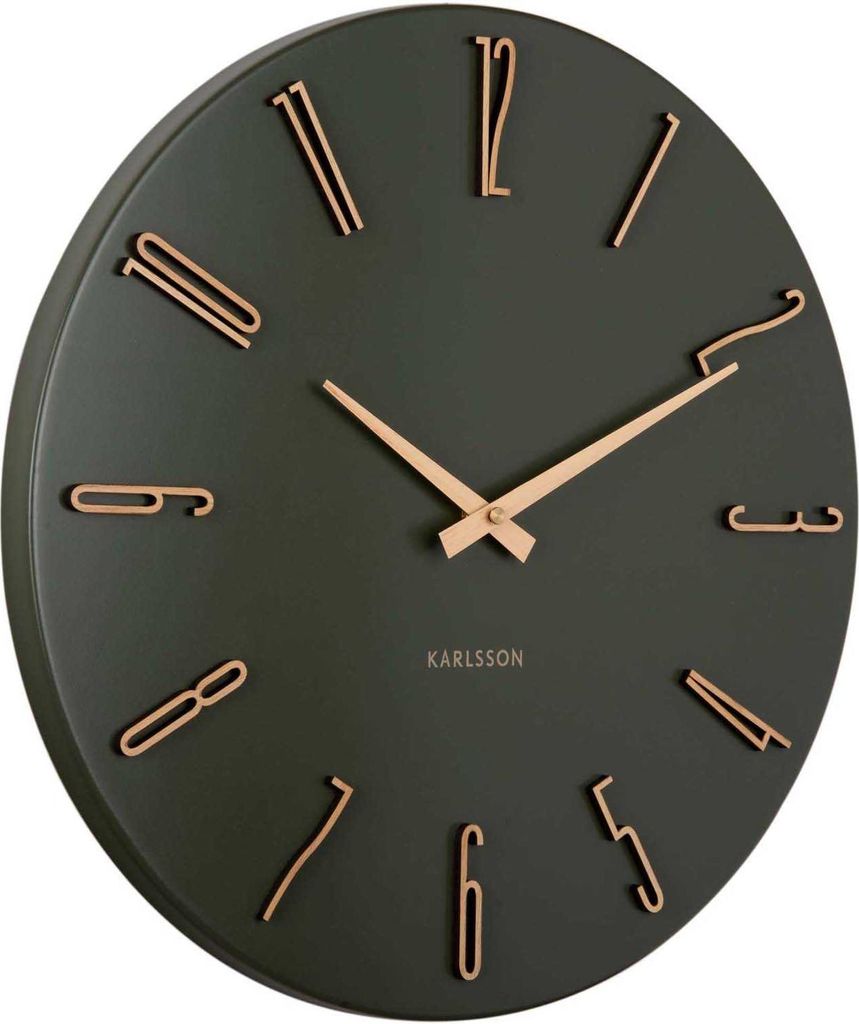Karlsson - Orologio da parete Esmerado - Verde lussuoso - Immagine del prodotto 