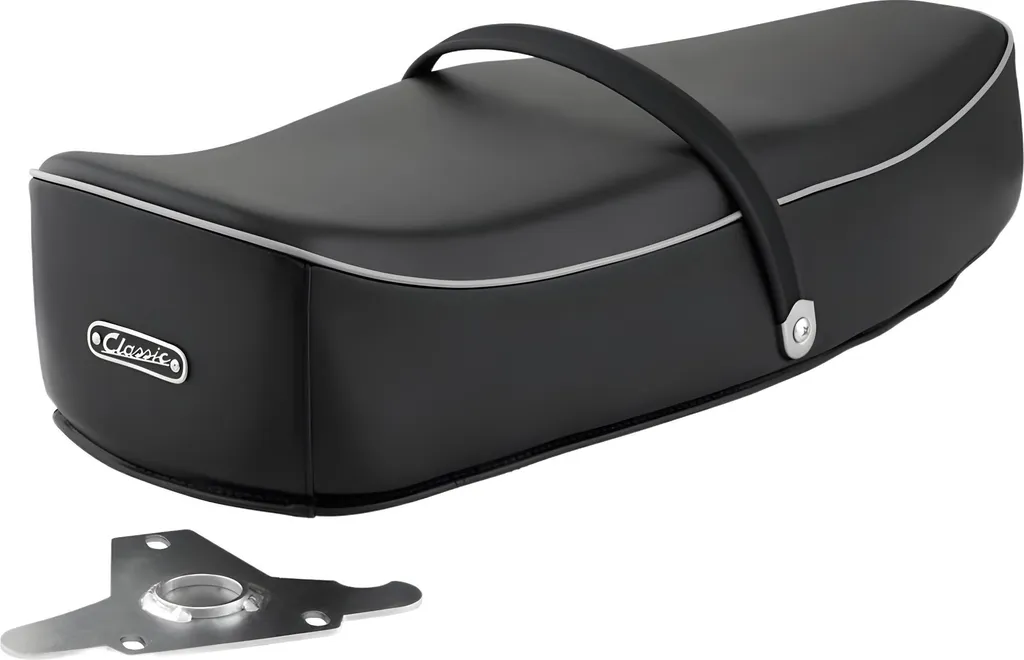 Selle biplace Vespa 150 VBA VBB GL Sprint V avec passepoil gris SIP