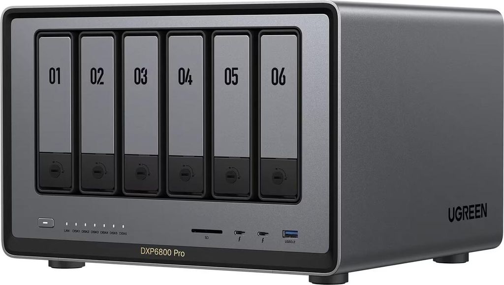 Ugreen NASync DXP6800 Pro NAS System 6-Bay - Storage Server