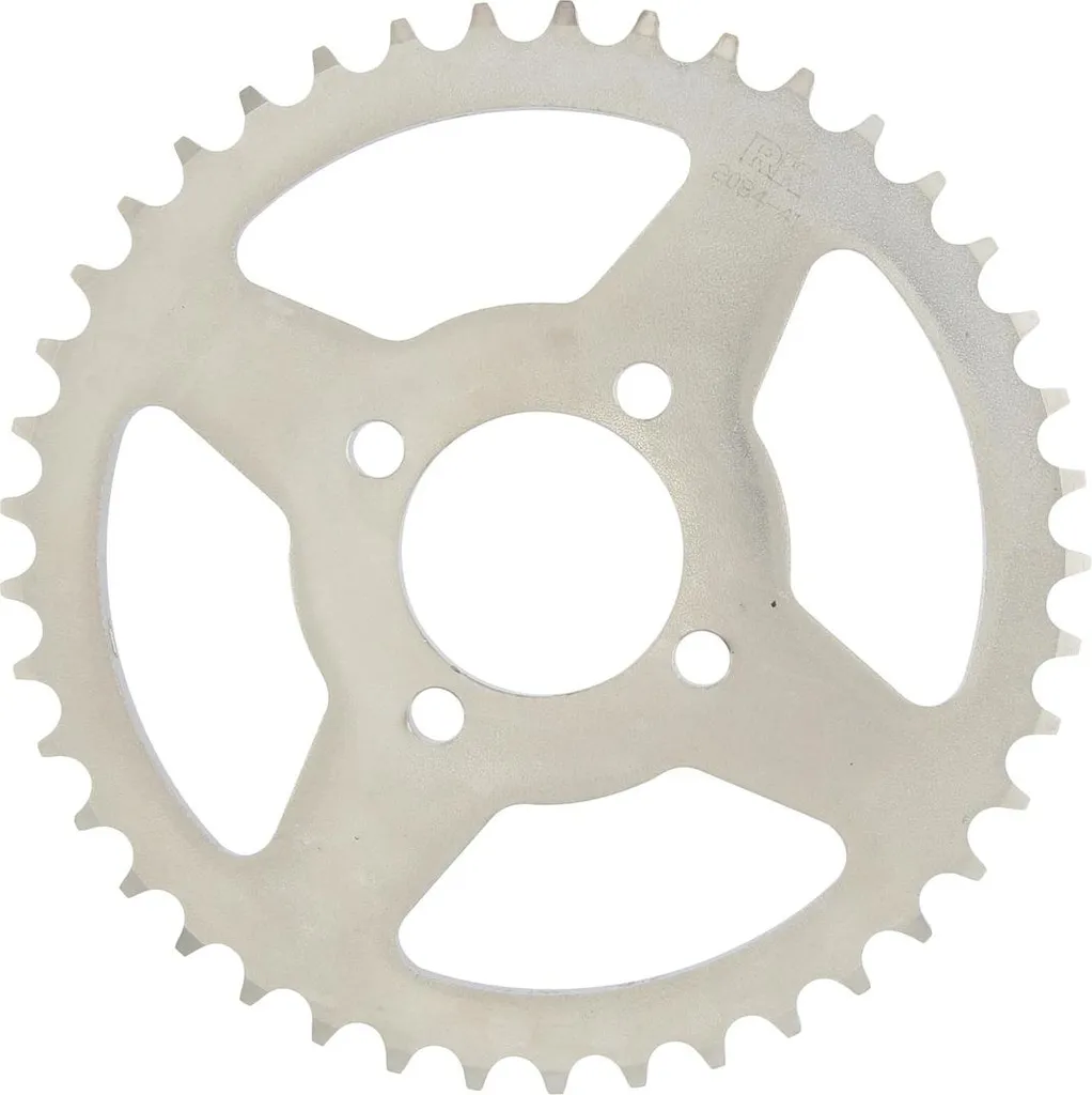 Pignon acier RK 2084 argent 52 dents pas 420 haute résistance mécanique