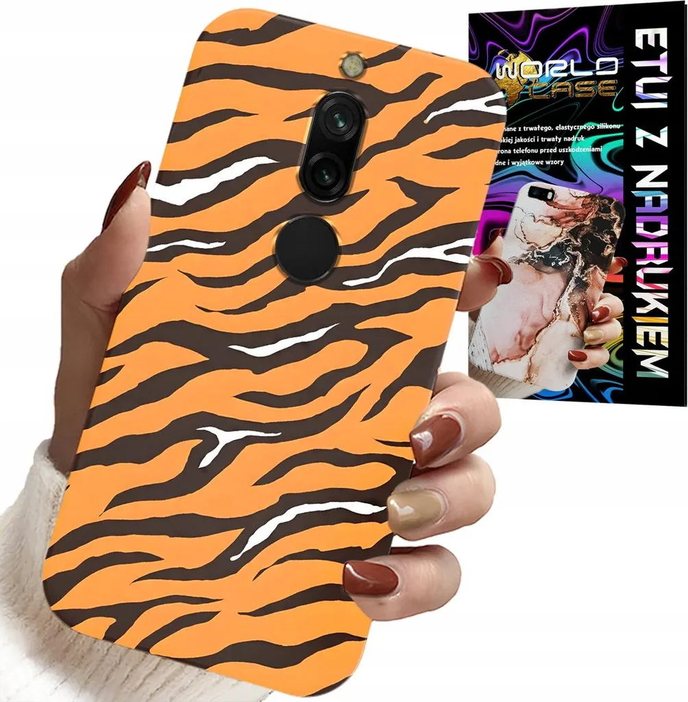 Xiaomi Redmi 8 Cover Posteriore Vetro + Bumper Tigre - Offerta