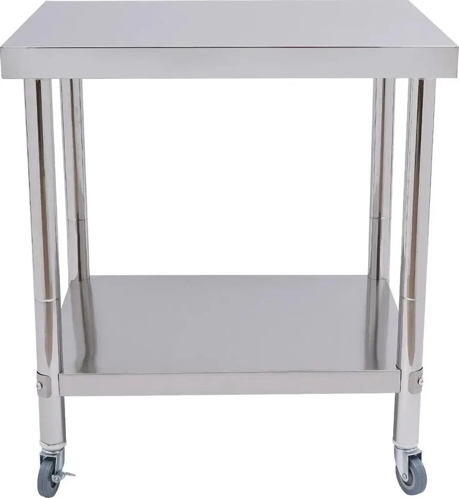 Table de travail inox pour restaurant et maison - Plan de préparation