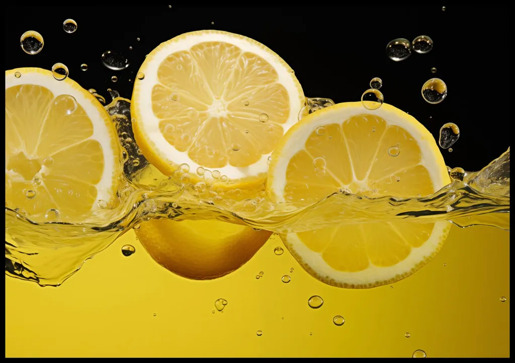 Poster Citrus Fresco 100x70cm | Decorazione Parete Agrumi e Limoni