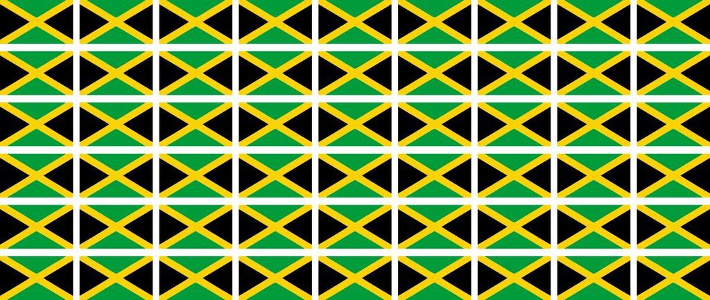 Mini Aufkleber Set - Pack glatt - 20x12mm - selbstklebender Sticker - Jamaika - Flagge / Banner / Standarte fürs Auto, Büro, zu Hause und die Sch...
