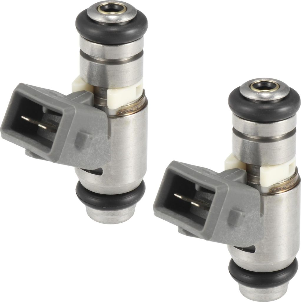 2 Stück Auto Kraftstoffeinspritzer Einspritzdüse Zapfpistole Einspritzventil Adapter Einspritzdüse Einspritzdüsen Einspritzer Ersatz IWP162 Sil...