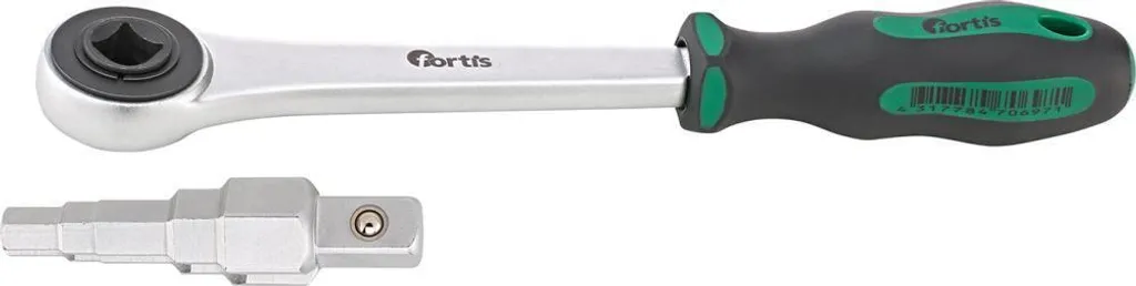 FORTIS Jeu de clés étagées 2 pièces avec cliquet 1/2 pour radiateur