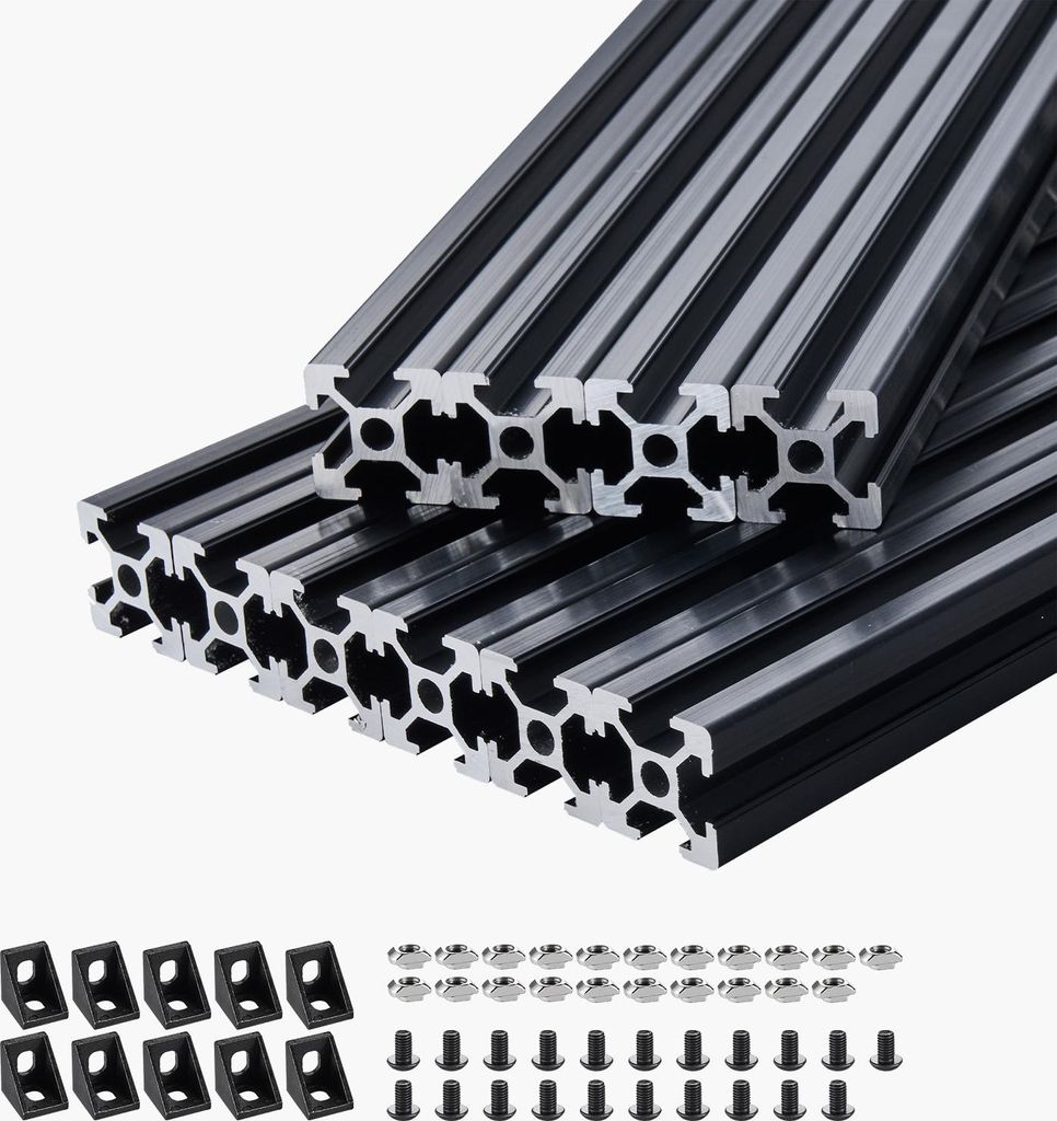 SucceBuy 10er Set Aluprofil 1200mm Nutenprofil 2020 Produktbild 