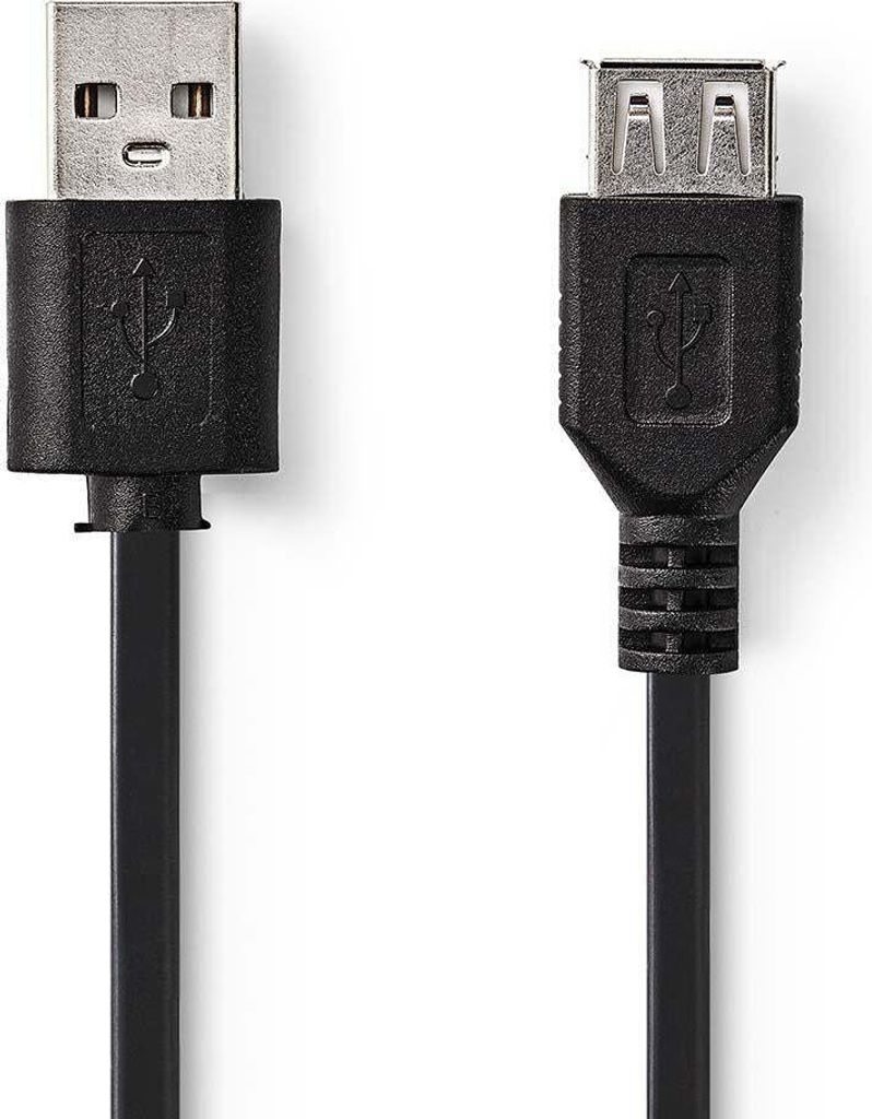 Nedis ccgt60010bk30 Kabel USB 2.0 A Stecker - USB A Buchse 3,0 m schwarz