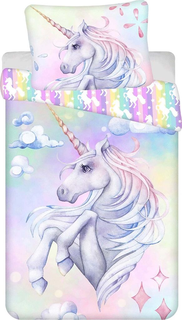 Unicorn Bettbezug - Einzel - 140 x 200 cm - Baumwolle - pre Produktbild 