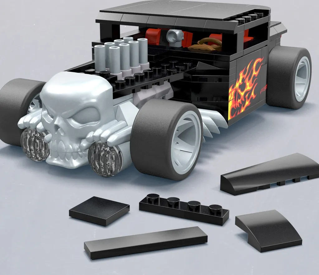 Hot Wheels Bone Shaker Mattel 413620 Set de Construction 334 Pièces 1:24
