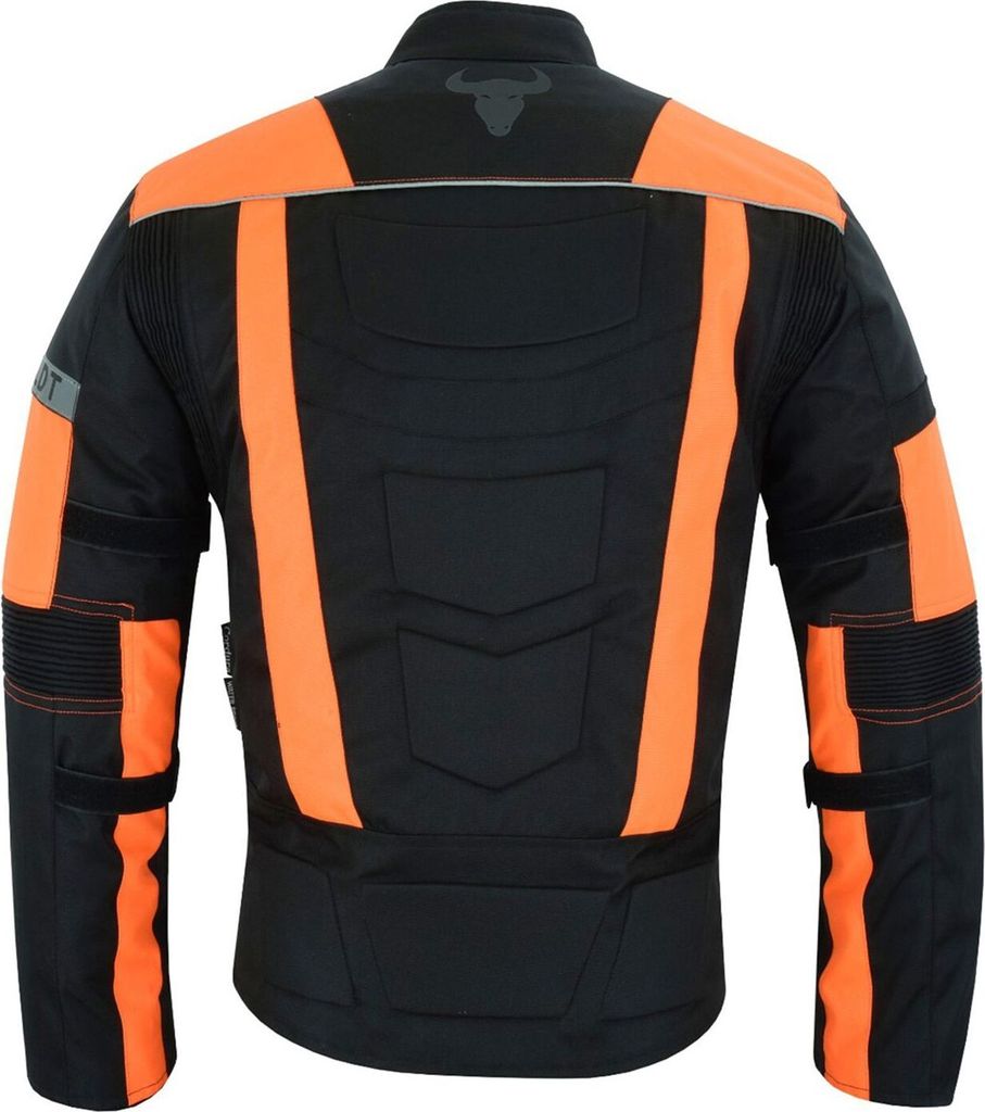 Produktbild von Armatex Cordura 600D Men's Motorcycle Jacket, Waterproof, With Removable Thermal Lining, CE Approved Protectors, Robust, Ergonomic (DE/NL/SE/PL, Alphanumeric, M, Regular, Black
