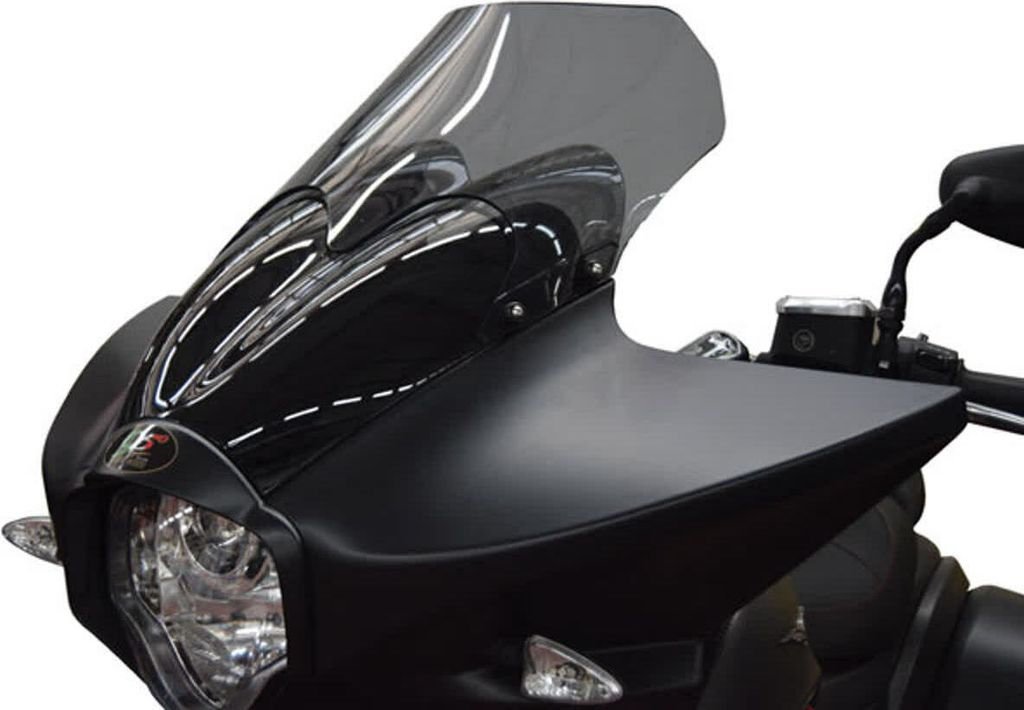 ISOTTA rauchverglaste Windschutzscheibe 375x475x6mm für Moto Guzzi MGX21