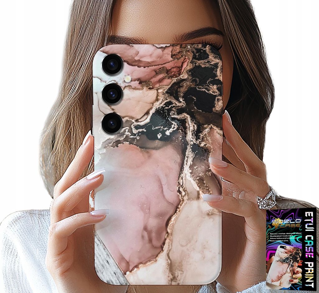 Hülle Für Samsung Galaxy A05S - Elegante Marmor Mode + Glas