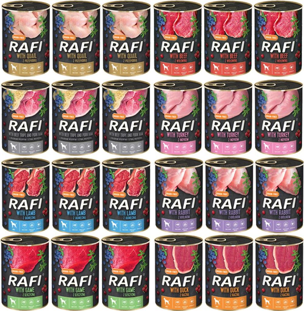 Rafi nourriture humide sans céréales pour chiens adultes Image du produit 