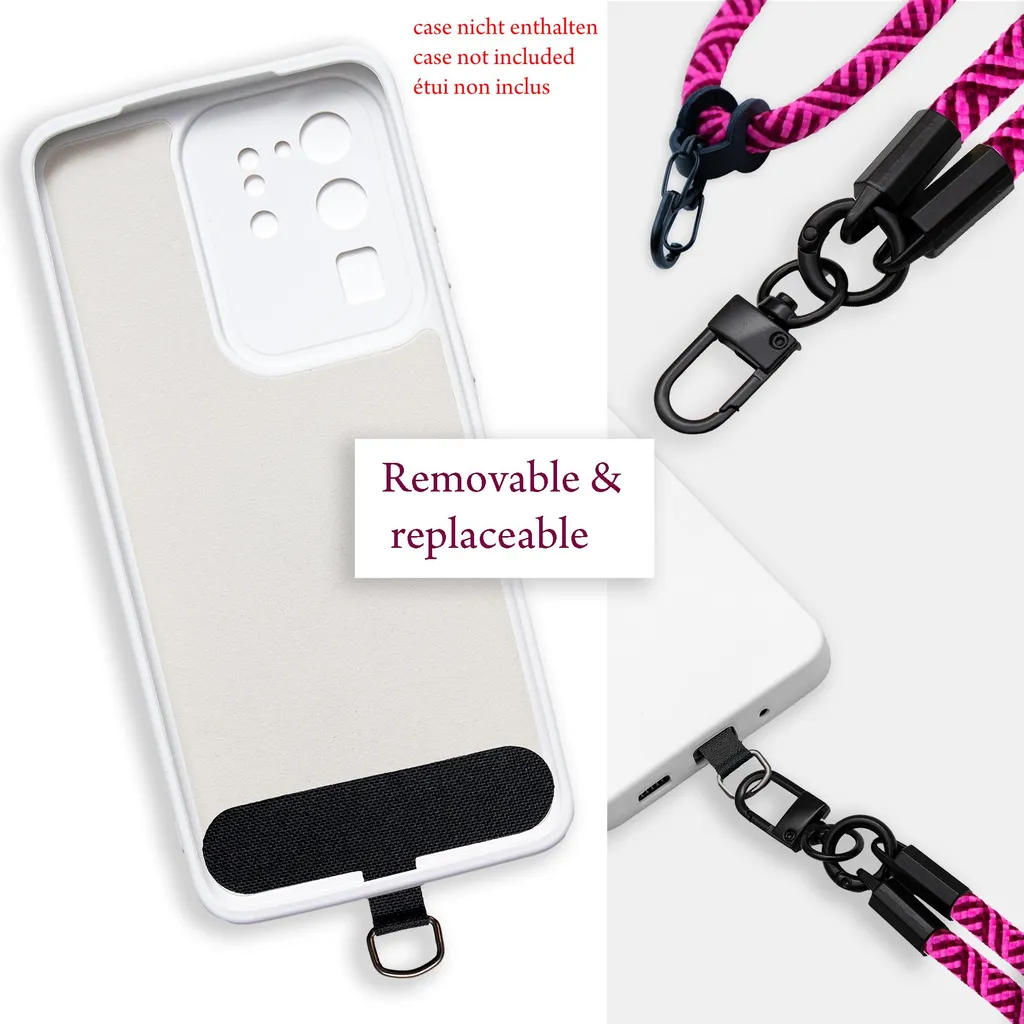 Cadorabo Catena Portacellulare Rosa per Huawei Y625 | Cover con Laccio - 4