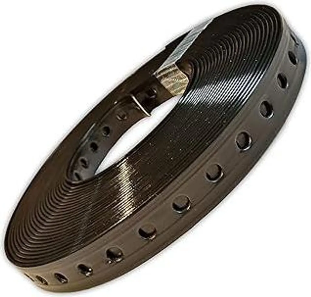 Nastro Perforato Nero 19mm x 10m | Rotolo Montaggio Tubi e Cavi