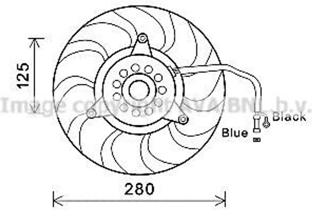 Ventilateur de Radiateur Moteur pour Audi A6 4A Berline et Avant