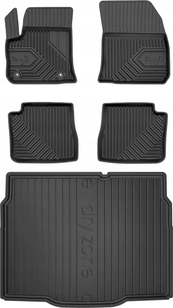 SET 77 Tappetini in gomma e tappetini CITROEN e-C4 hatchback dal 2021-