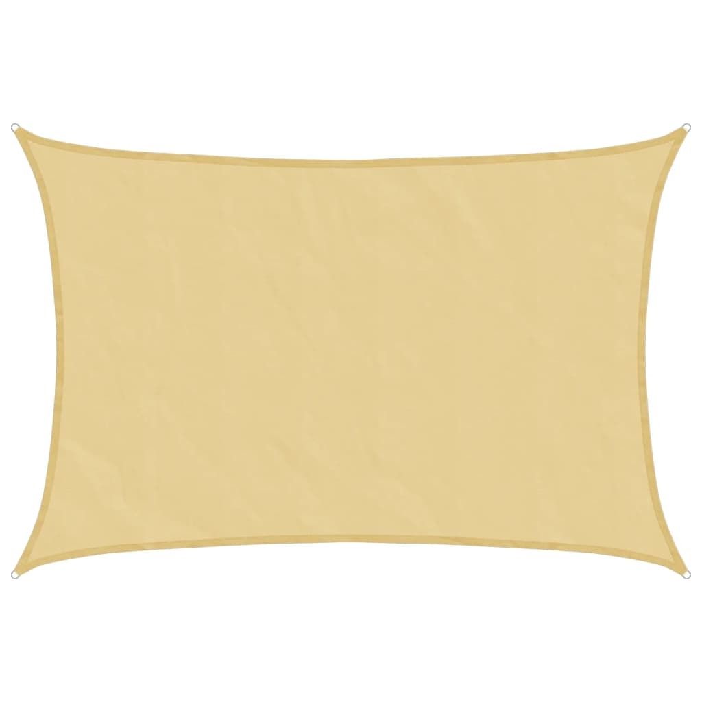 Sonnensegel Sandfarbe 4,5x3,5 m 100% Polyester Oxford