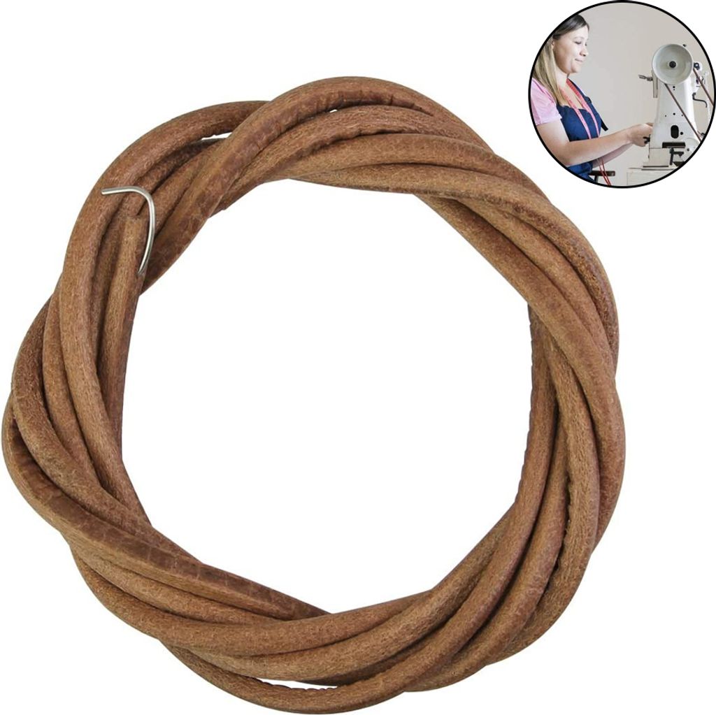 Stück Vintage-Tretriemen für Haushaltsnähmaschinen aus Leder, Fußpedalriemen aus Leder