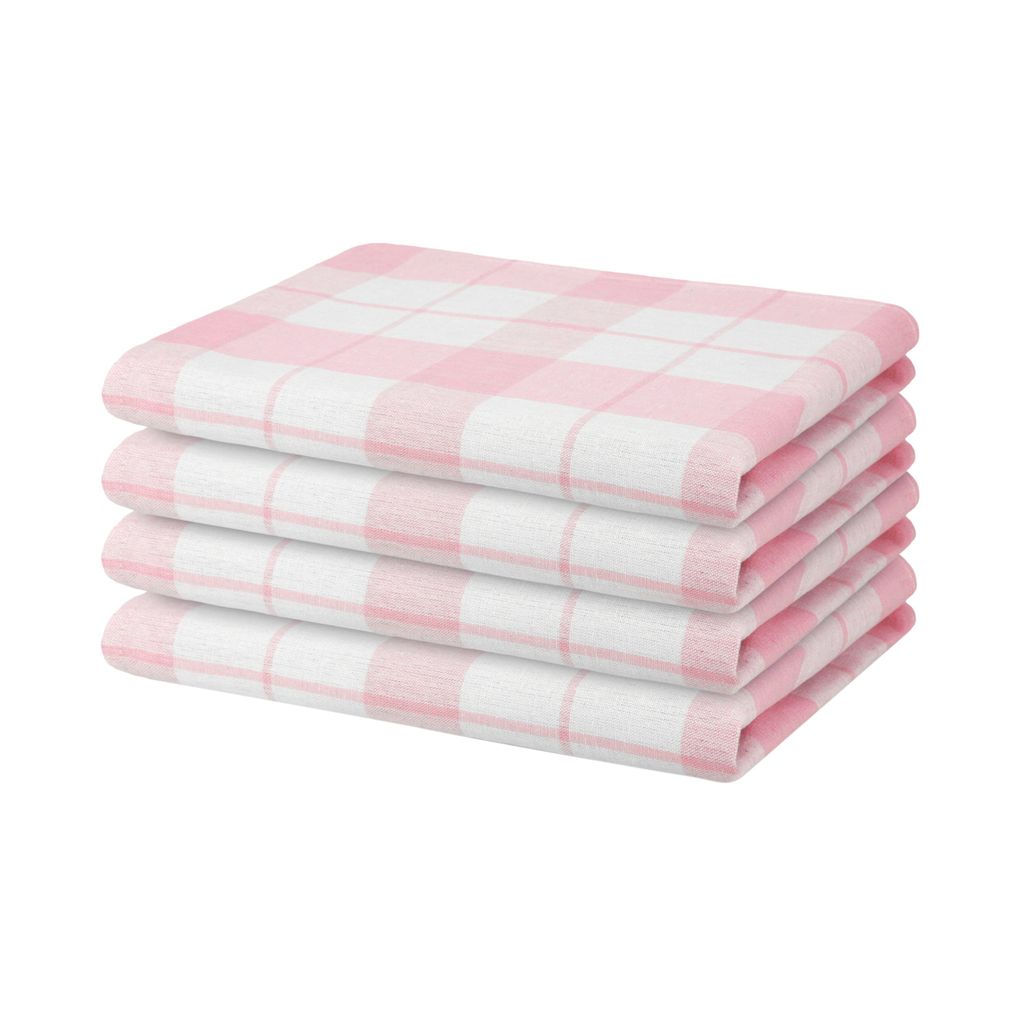 2 Geschirrtücher Baumwolle 50x70 Handtuch Küchenhandtuch Küchentücher Set Pink