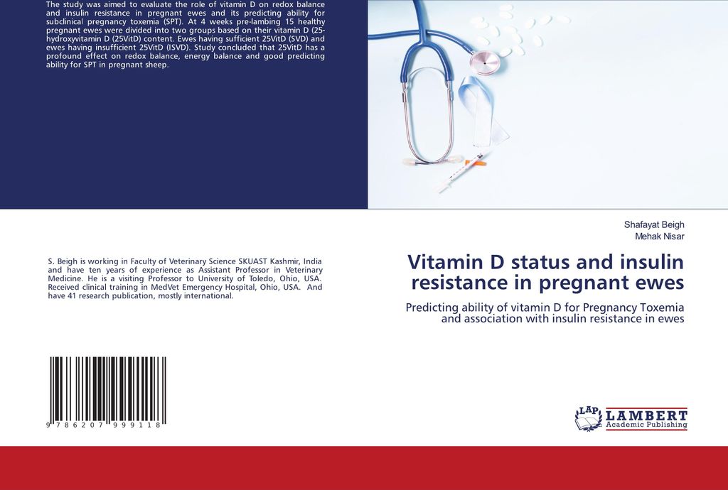 Vitamin D status and insulin resistance in pregnant ewes