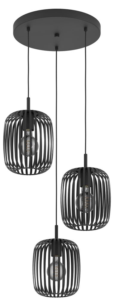 EGLO ROMAZZINA, Schwarz, Stahl, Universal, I, E27, 220-240 Produktbild 