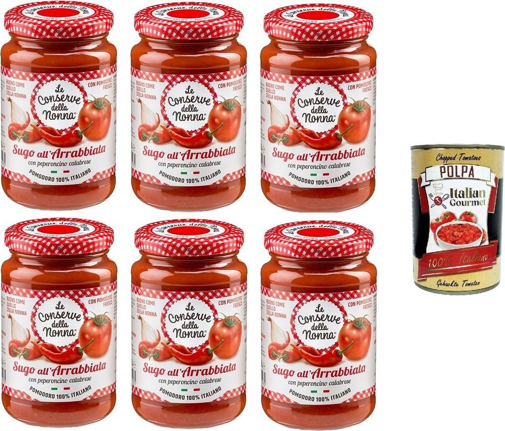 Le Conserve della Nonna- Sugo All'Arrabbiata Sauce 6x 190g Produktbild 