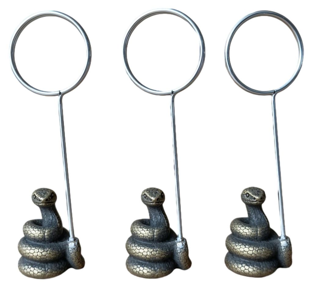 3er-Set Notizhalter mit stabiler, korrosionsbeständiger Spiralklemme für Notizen, Fotos, Speisekarten, Visitenkarten, Retro-Sternzeichen-Tischdek...