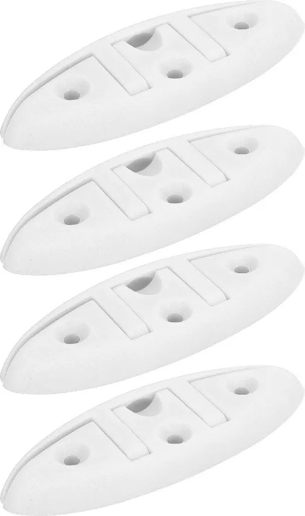 Set 4 Ganci Pieghevoli Barca 5 Pollici Nylon 3 Fori - Accessori Ormeggio