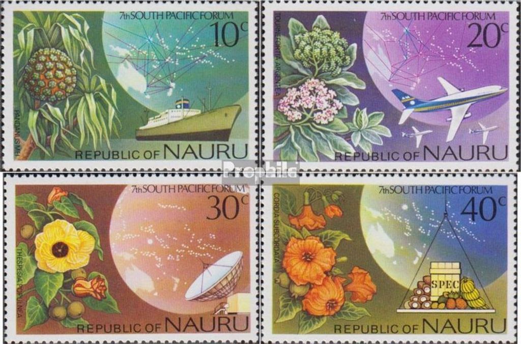 Briefmarken Nauru 1976 Mi 139-142 (kompl.Ausg.) postfrisch Südpazifisches Forum