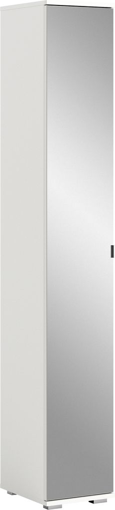 Badezimmerspiegelschrank "Prego" in weiß/weiß hochglanz mit Produktbild 