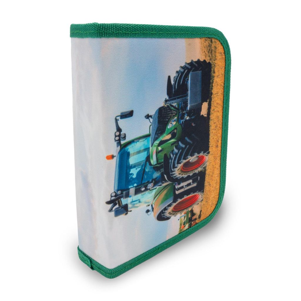 itenga Schüler-Etui Mäppchen Traktor 28 teilig 1-Zipper Produktbild 