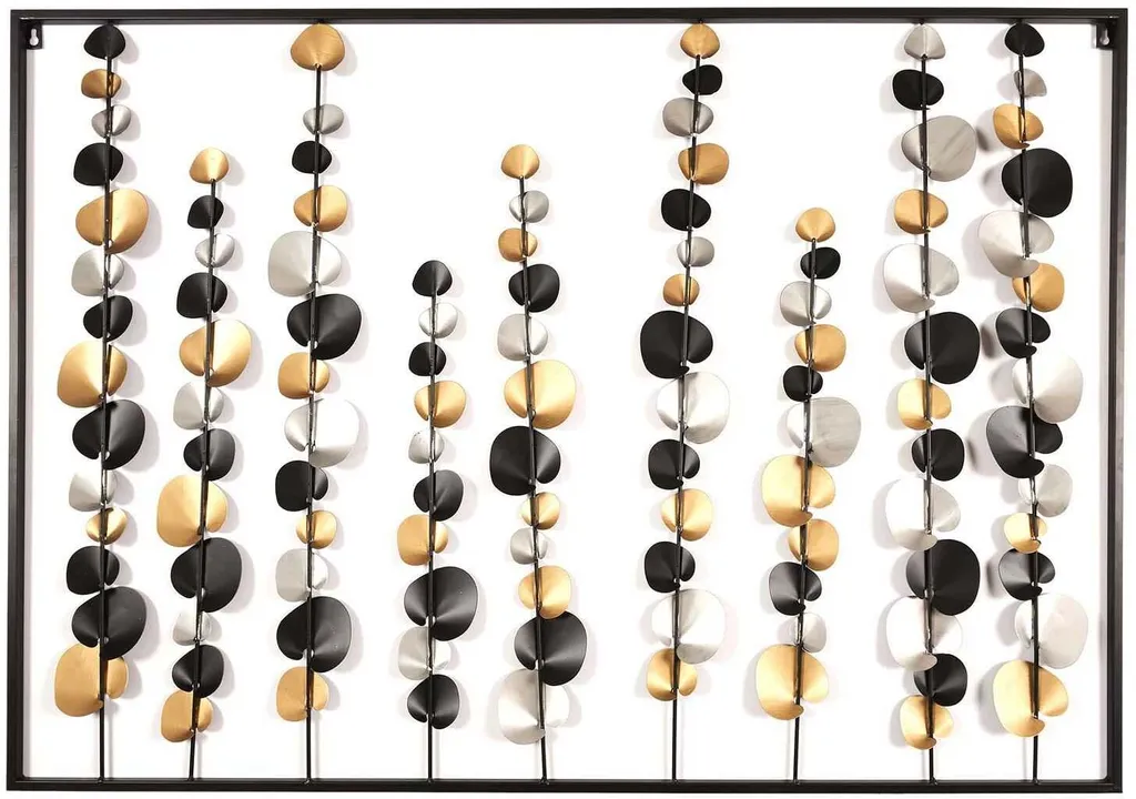 Tableau en Métal Fleuri 100x70cm : Objet Déco Mural Grand Format Chic - 5
