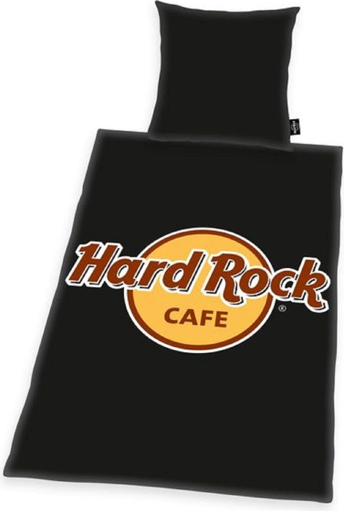 Pościel Hard Rock Cafe 135x200cm czarna, Renforcé Zdjęcie produktu 