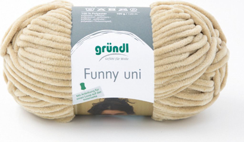 Gründl Chenillegarn Funny uni,100g/120m,Babywolle,100% Produktbild 