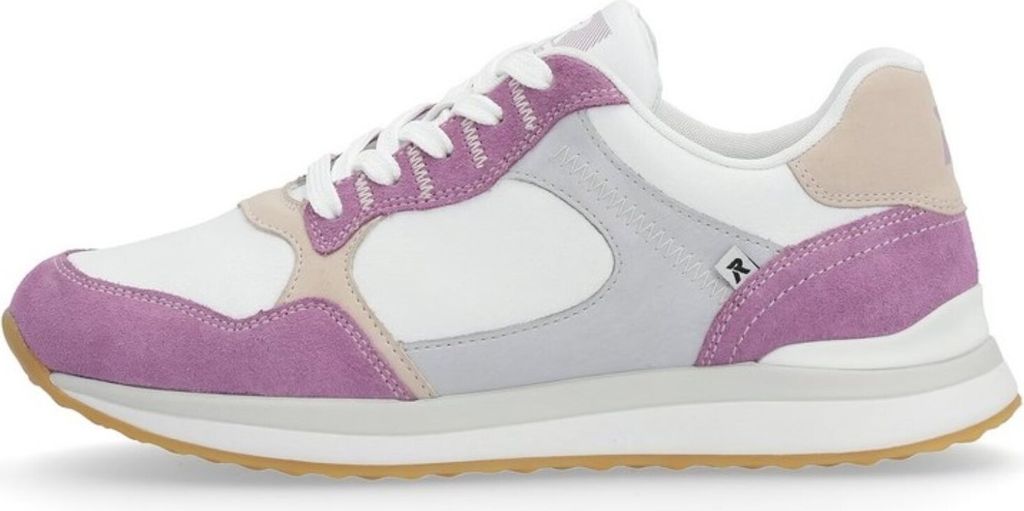 Rieker Sporthalbschuhe Formsohle modisch in weiss/weiss kombi, Gr. 41