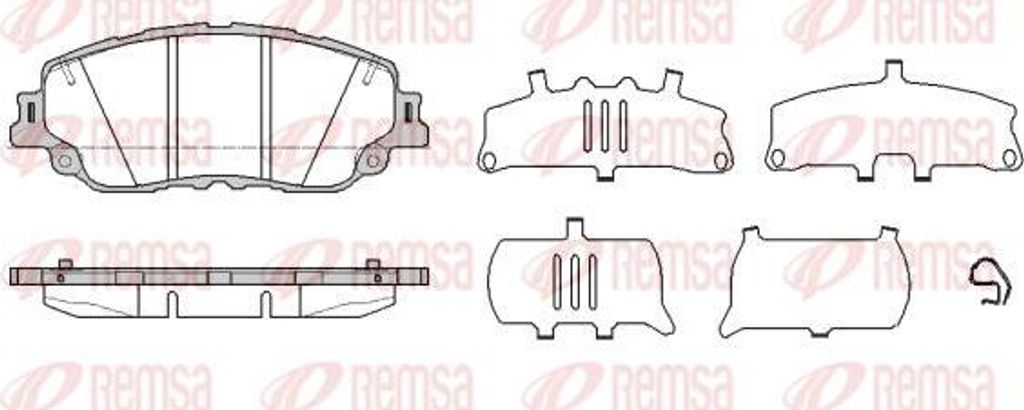 REMSA 1787.10 Bremsbelagsatz, Scheibenbremse OE 446576010 kompatibel mit UX