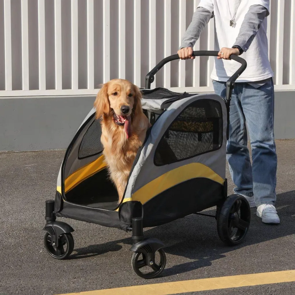 Buggy Vortex Tout-terrain pour Petits Chiens : Pliable et Confortable