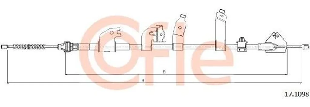Câble de Frein à Main pour Réparation Verso - Référence OE 464300F020