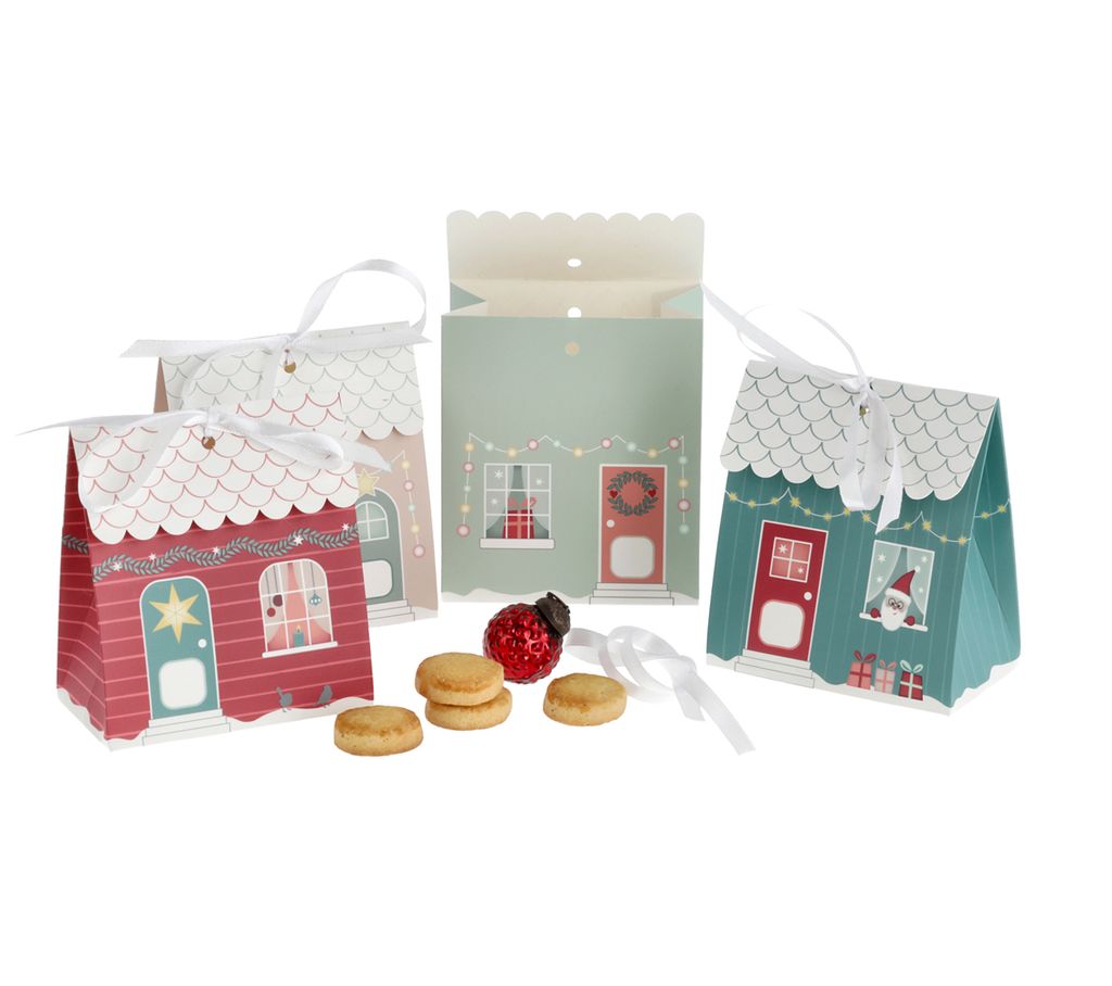 DIY Adventskalender 24 Häuschen In 3 Größen - Faltbare Weihnachtshäuser Zum Befüllen